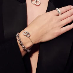 Carrara Armbånd, Silver, 18 cm