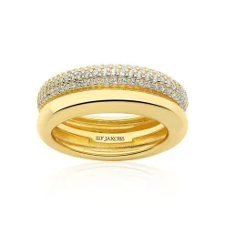 Carrara Ring, Gold Plated, 56