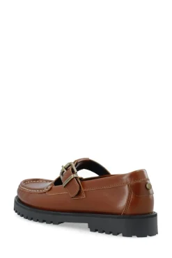 CASLena Mary Jane Bistrol Sko, Cognac, 39