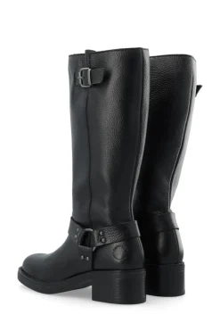 Casrikke Tall Biker Støvler, Black, 41