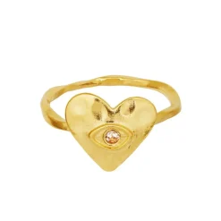 Cassia Ring, Gold Plated, 57