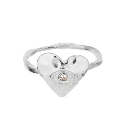 Cassia Ring, Silver, 57