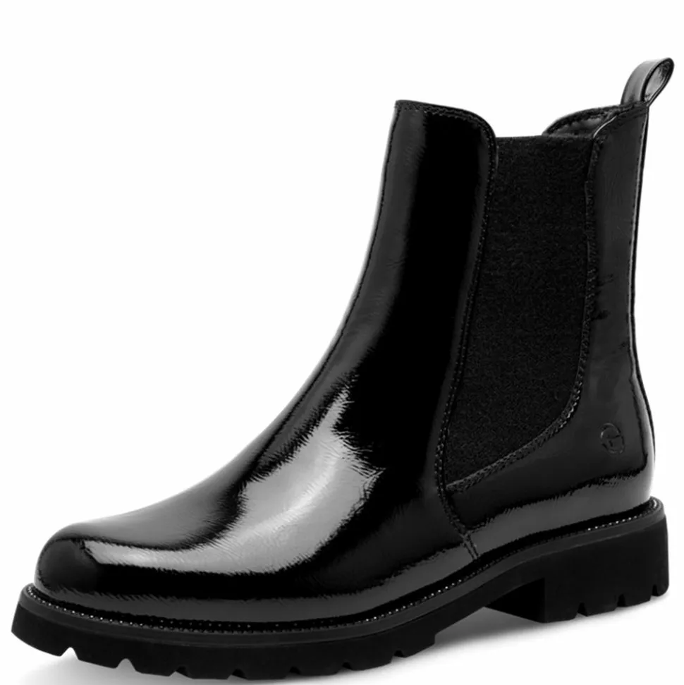 Chelseastøvler, Black Patent, 38