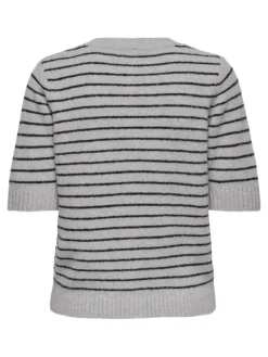 Chester Kortærmet Cardigan, Light Grey Melange, S