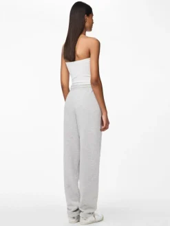 Chilli Straight Sweatpants, Light Grey Melange, L