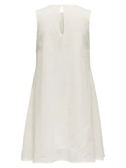 Clara Anglaise Kjole, Cloud Dancer, M