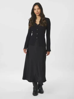 Clara Stitch Knit Bluse, Dark Navy, 36