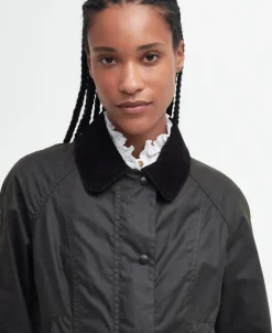 Classic Beadnell Wax Jakke, Olive, 38