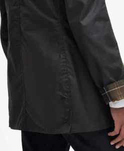 Classic Beadnell Wax Jakke, Olive, 38