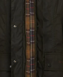 Classic Beadnell Wax Jakke, Olive, 38