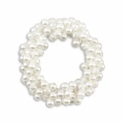 Classic Pearl Hårelastik, White