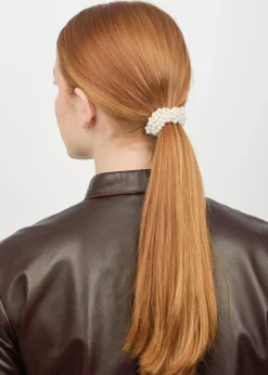 Classic Pearl Hårelastik, White