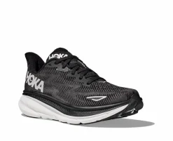 Clifton 9 Sneakers, Black/White, 38 2/3