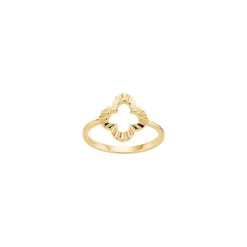 Clover Ring, Gold Plated, 60