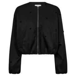 CloverCC Dot Balloon Zip Jakke, Black, L