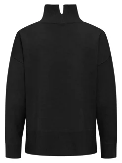 Coco Life High Neck Striktrøje, Black, M