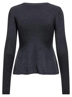 Coco Life Peplum Striktrøje, Ombre Blue, M