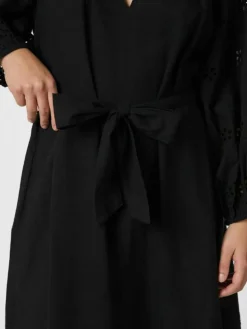 Colette Embroidery Kjole, Black, 36