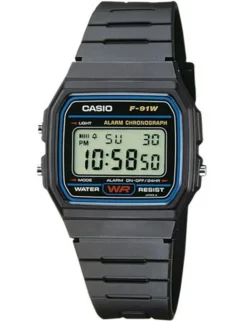 Collection Timeless F-91W-1YEG Digitalur, Black, 33 mm