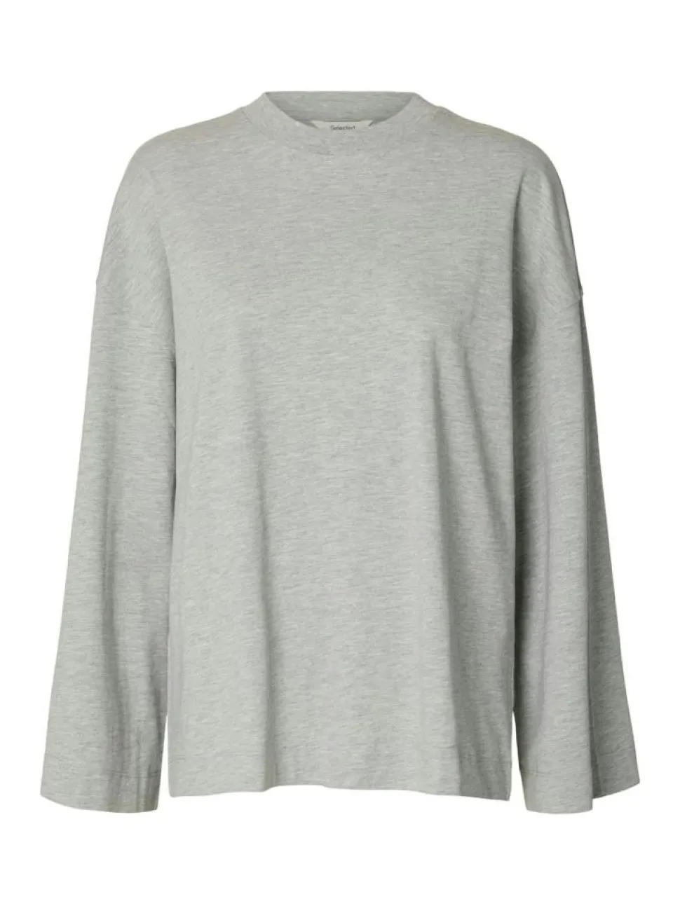 Colwoman Oversized Langærmet T-shirt, Light Grey Melange, M