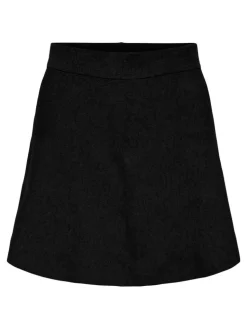 Cosima Short Skater Nederdel, Black, S