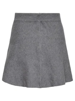 Cosima Short Skater Nederdel, Medium Grey Melange, L