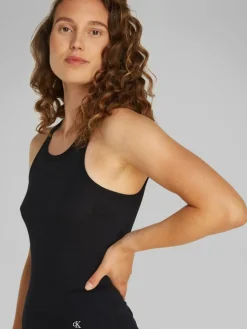 Cotton 3-pak Tank Top, Black, XS