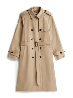 Cotton Reg Trenchcoat, Beige, 36