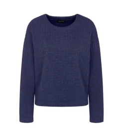 Cozy Comfort Quilted Sweater, Blue Dark Combination, 40