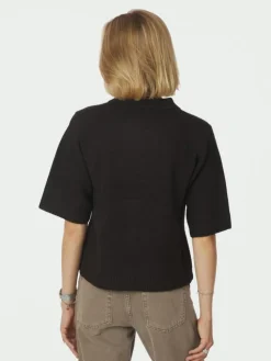 Cunna Knit Bluse, Dark Brown, 40