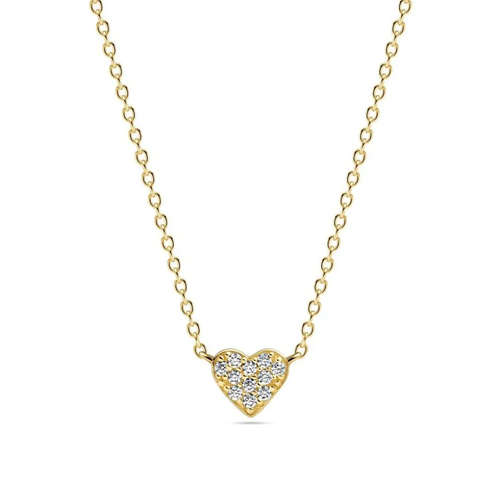Cuore Halskæde, Gold Plated, 45 cm