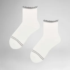 Curly Strømper, White, 39-42