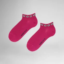 Cute Sneaker Strømper, Hot Pink, 35-38
