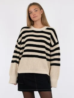 Dakota Striktrøje, Sort/Hvid, 34