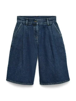 Danica Knæshorts, Medium Blue Denim, XL