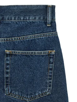 Danica Knæshorts, Medium Blue Denim, XL