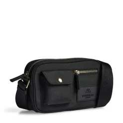 Darla Small Crossbody, Black/Gold