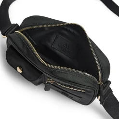 Darla Small Crossbody, Black/Gold