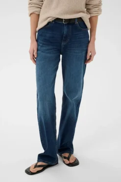 DarlinaIW Jeans, Washed Medium Blue Denim, 33