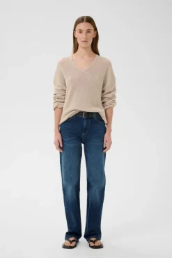 DarlinaIW Jeans, Washed Medium Blue Denim, 33