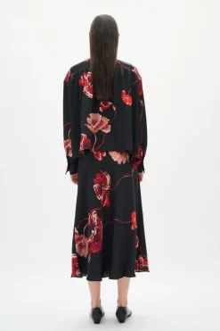 DawnIW Nederdel, Black Poppy Rose, 40