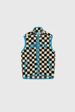 Dax IVY Fleece Vest, Off White/Black Coffee S