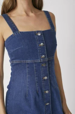 Denimkjole, Denim Blue, XL