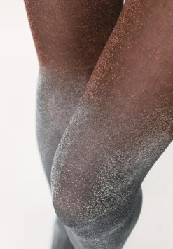Diamond Lux 40 Strømpebukser, Silver/Bronze, S