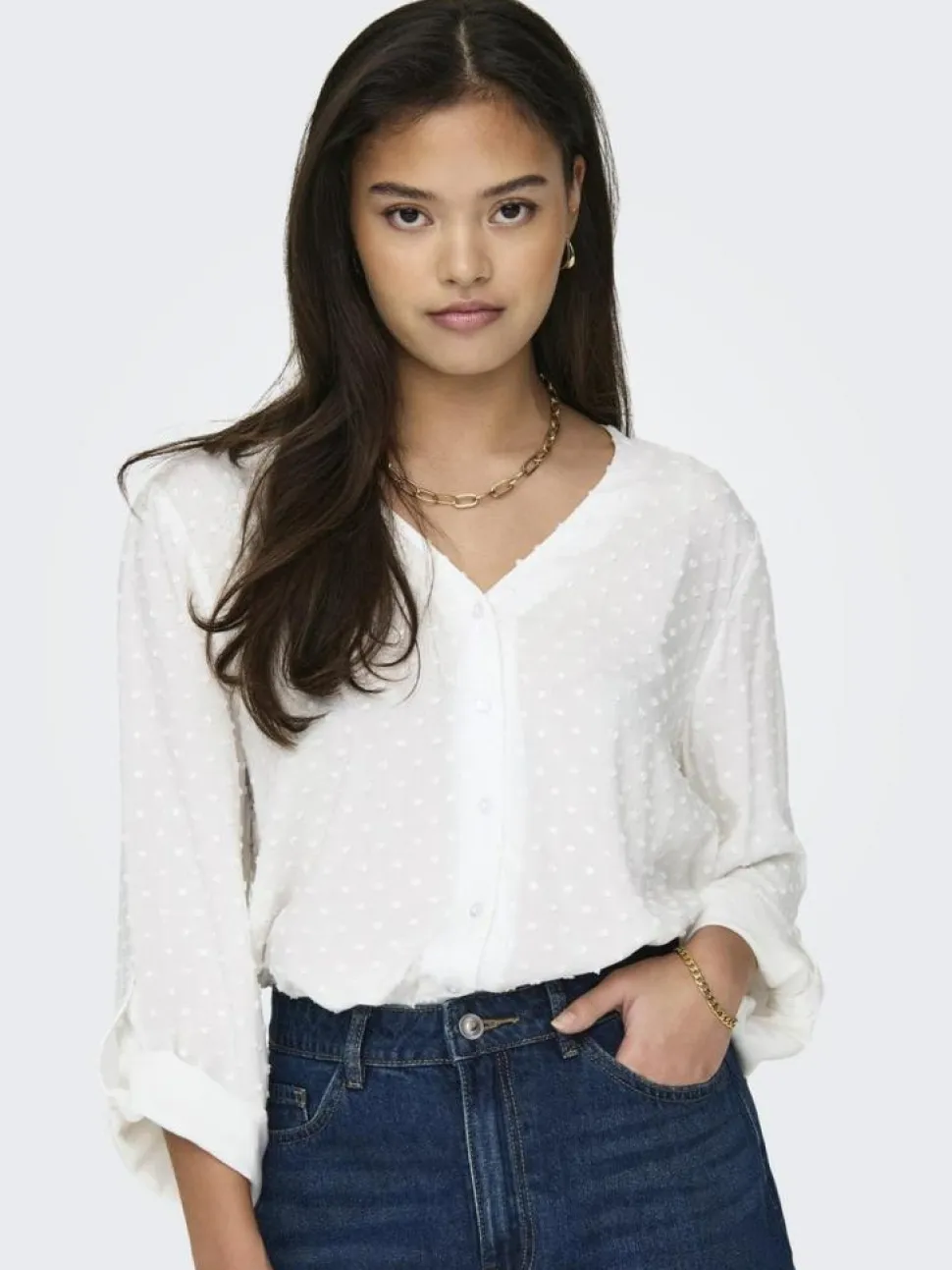 Diana Bluse, Cloud Dancer, XS