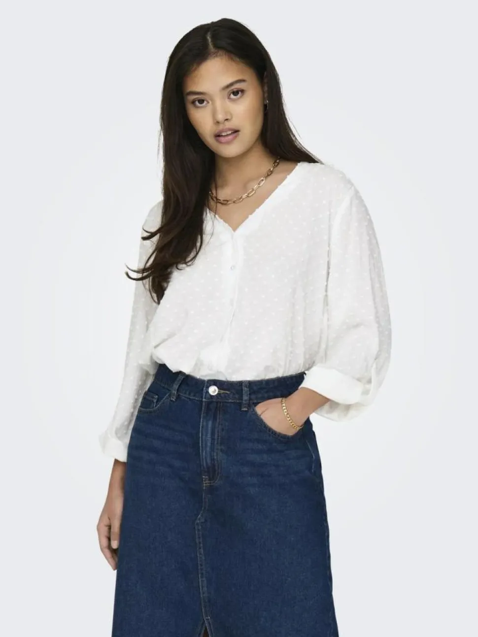 Diana Bluse, Cloud Dancer, XS