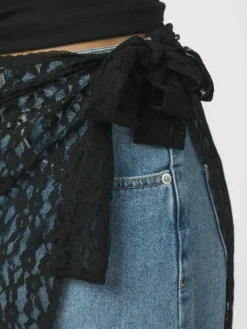 Diffana Wrap Nederdel, Black, 40