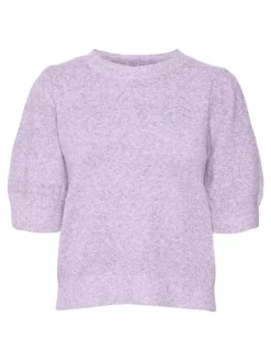 Doffy Kortærmet Striktrøje, Orchid, M