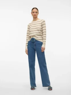 Doffy LS Striktrøje, Birch Sepia Tint, M