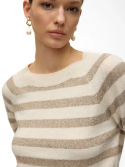 Doffy LS Striktrøje, Birch Sepia Tint, M